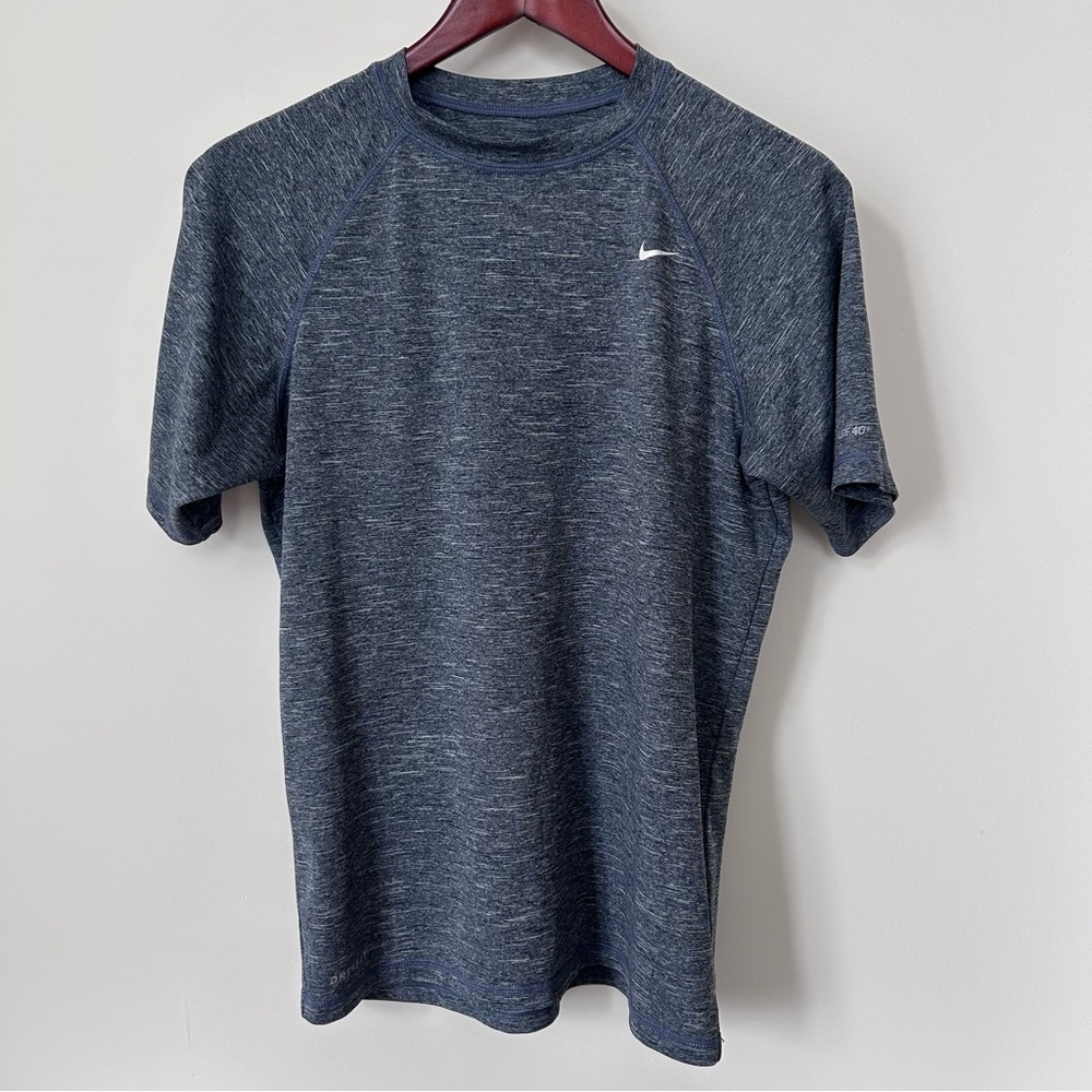 Nike Heathered Navy Short-Sleeve Performance Tee